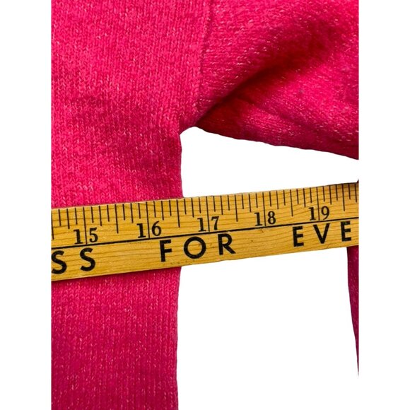 Loft Womens Knit Tie-Front Sweater XXS Pink Fuchsia Wool Blend - Picture 7 of 11